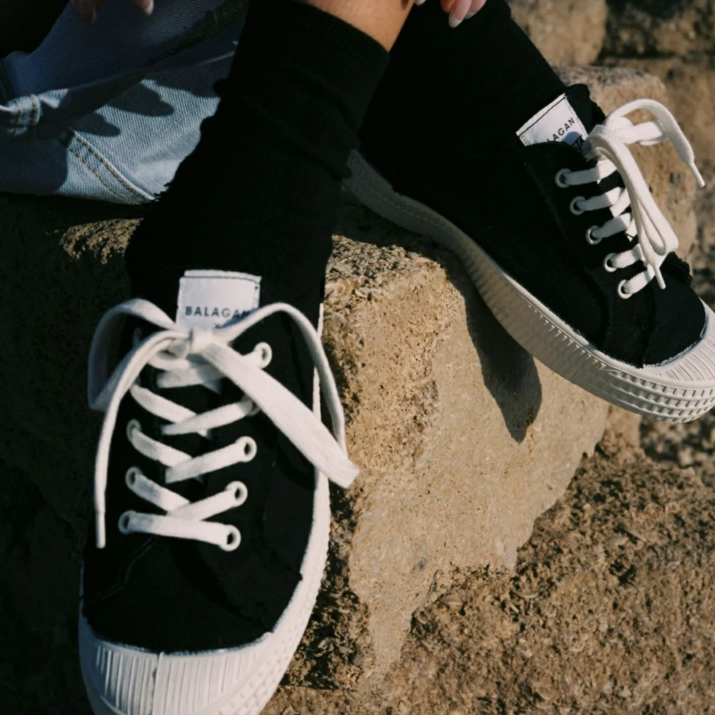 Novesta Star Master Sneakersy Damskie Vegan, Czarne Na Bialym