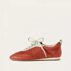 Ritza Sneakersy, Vintage Czerwony Nubuk